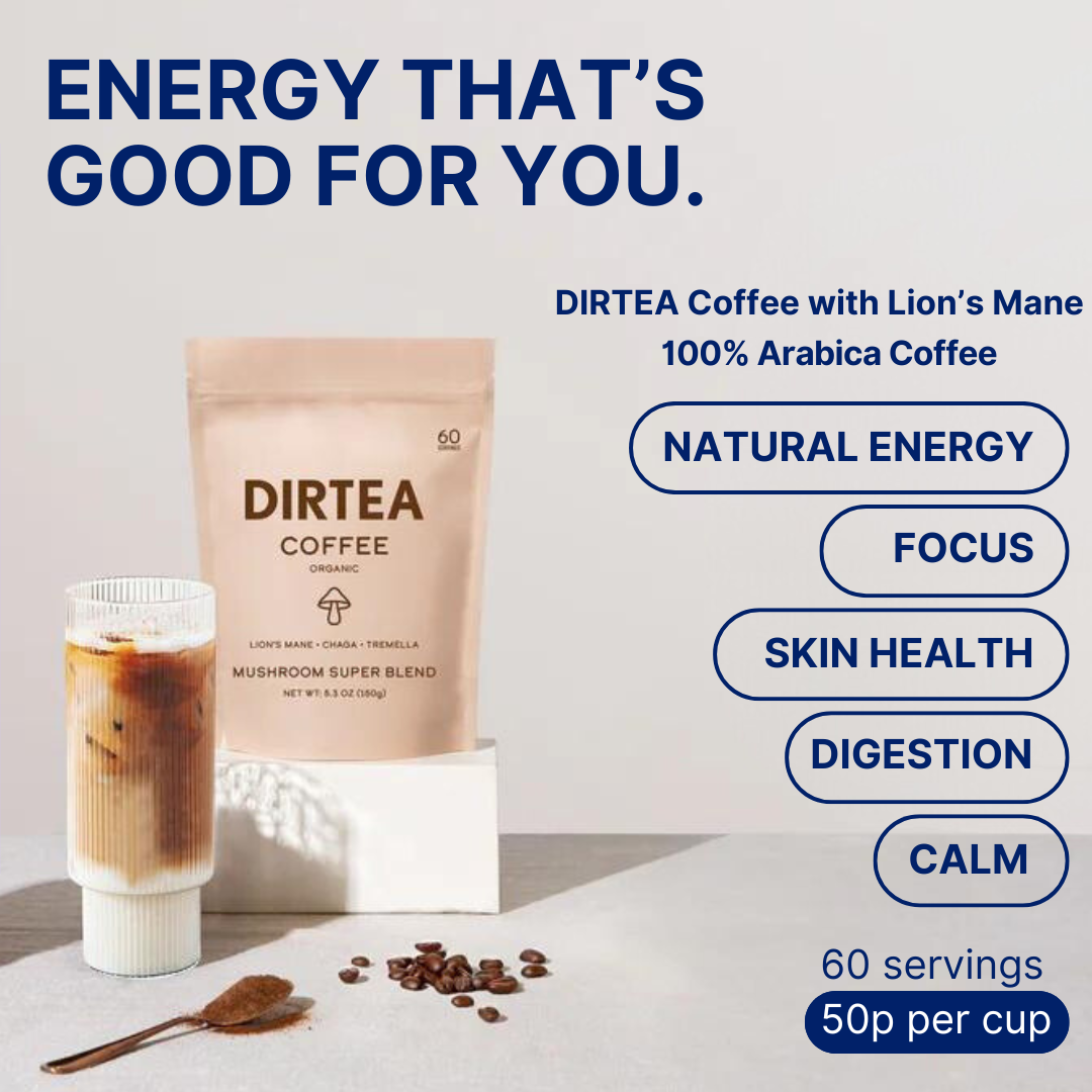 DIRTEA Functional Mushrooms Shop DIRTEA Mushroom Coffee & Lion's Mane